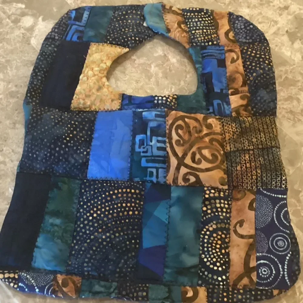 NWOT. Hand Crafted Quilted Reversible Baby Bib $12 ea. or 3/$25